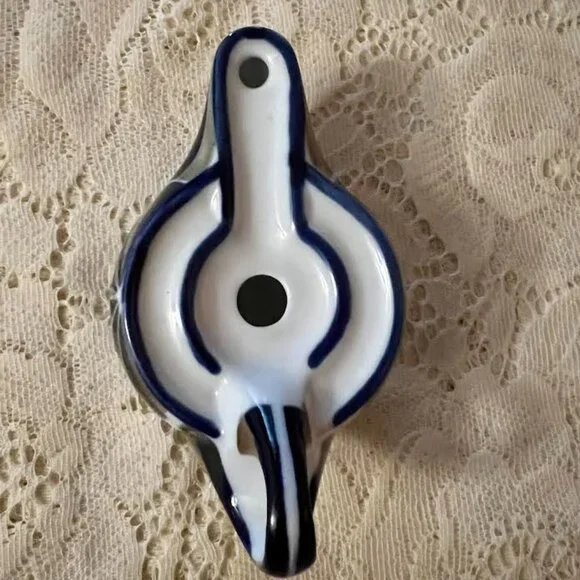 Sargadelos (B.B.) Ceramic Oil Lamp / Vintage (Rare Find)